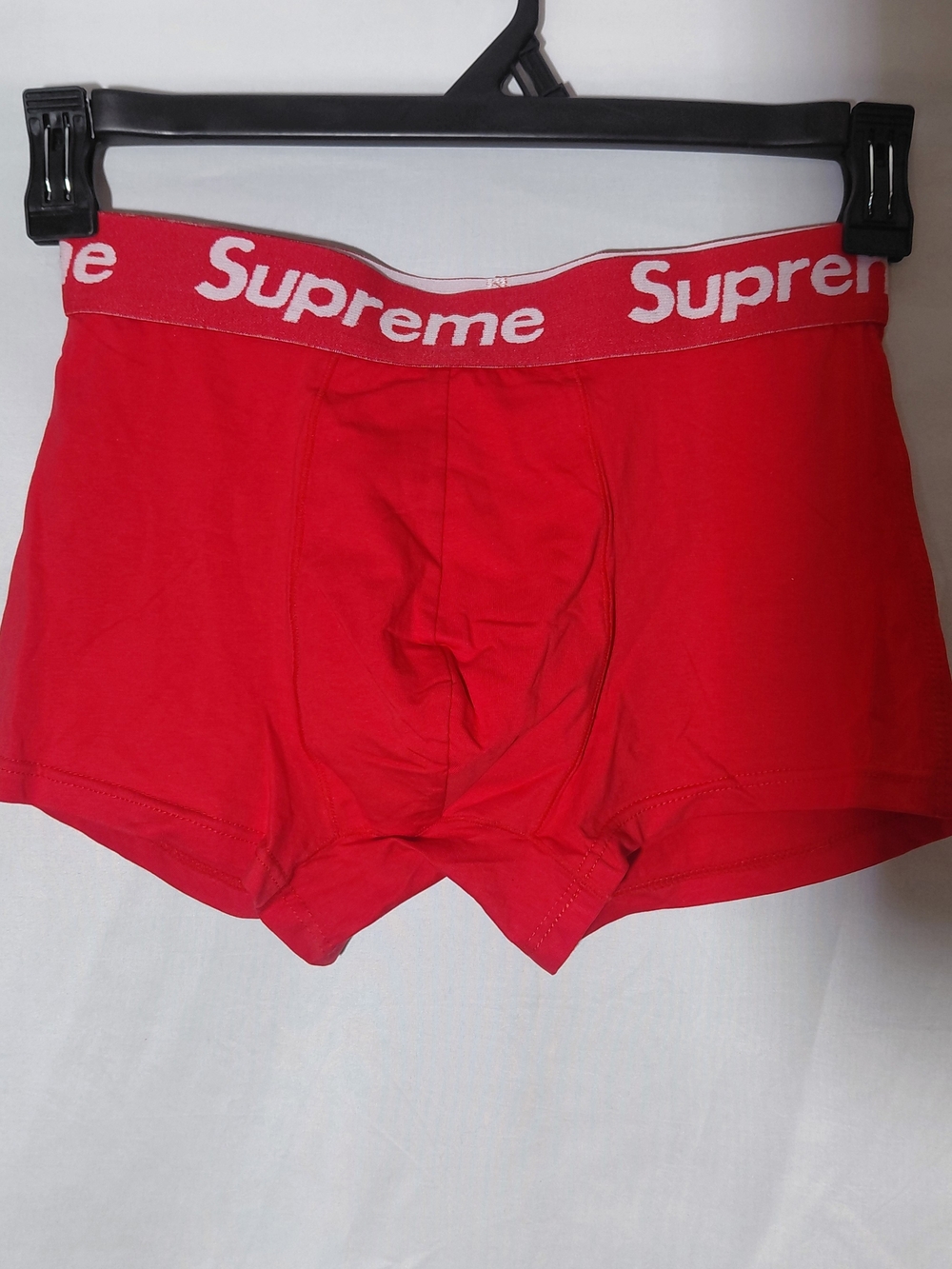 Supreme Red Men's Boxer Briefs - Comfortable Cotton Stretch